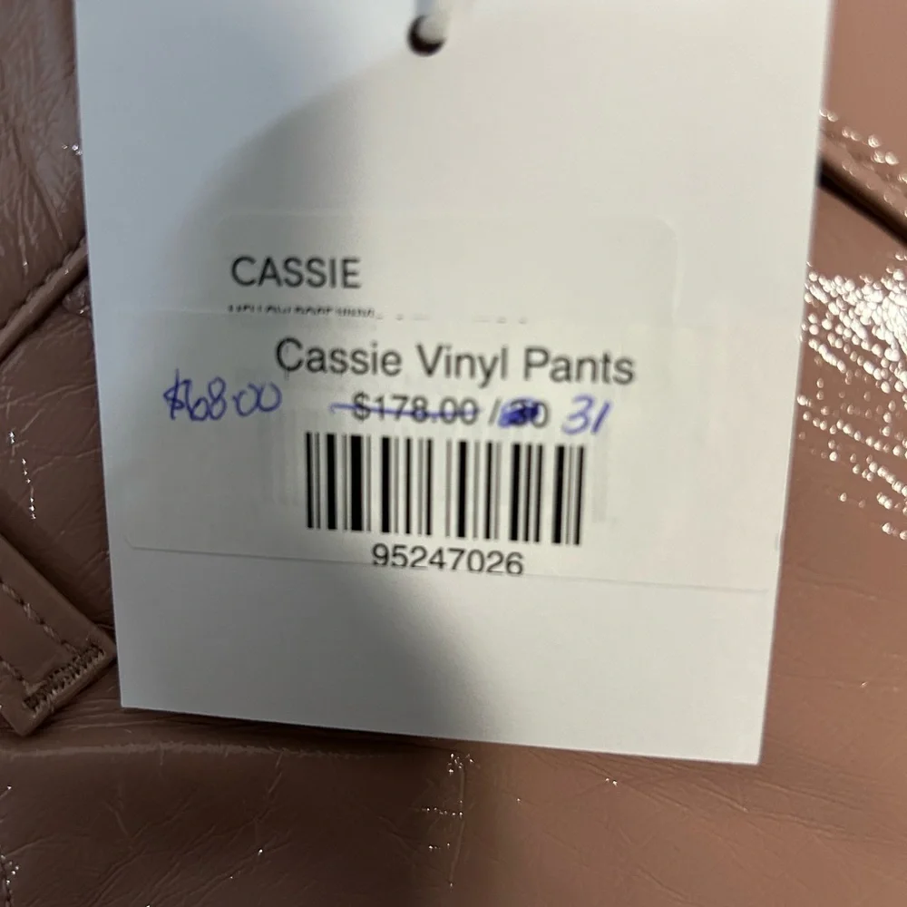 NWT PISTOLA Cassie Super High Rise Straight Leg Faux Leather Pants 25,28,30,31 - Picture 9 of 16